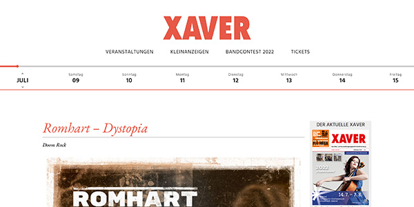Screenshot Kulturmagazin Xaver